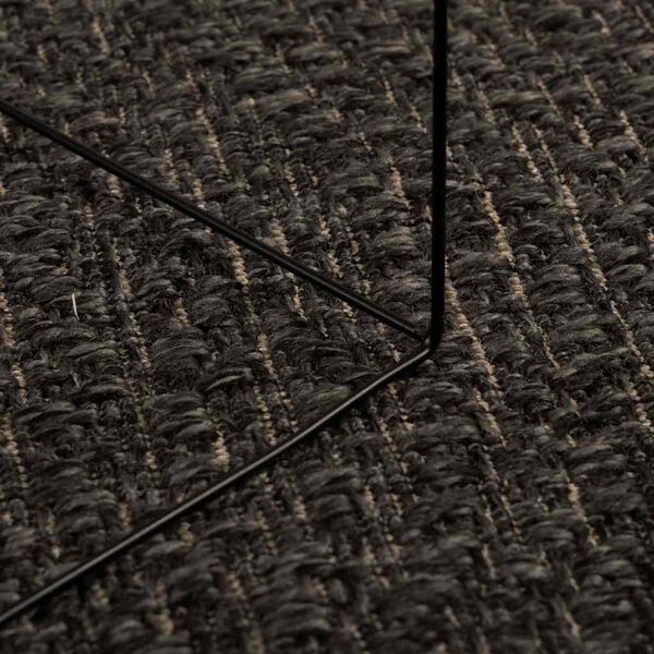 vidaXL Rug ZIZUR Anthracite 140x200 cm Jute Look Indoor and Outdoor