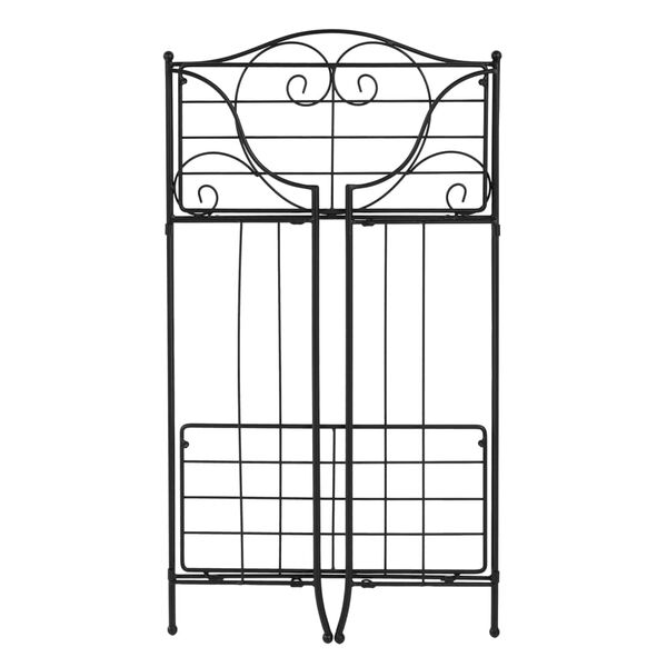 HI 2-tier Garden Shelf Foldable Metal 35.5x19.5x65 cm