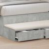 vidaXL Bed Drawers Concrete Grey 100 x 36.5 x 16.5 cm Engineered Wood