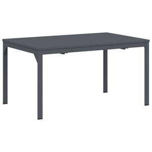 vidaXL Extension Table Folding 2 pcs Anthracite 210 x 90 x 73 cm Steel