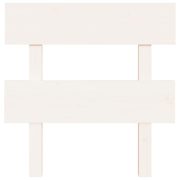 vidaXL Bed Headboard White 103.5x3x81 cm Solid Wood Pine
