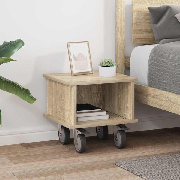 vidaXL TV Stand Sonoma Oak 37 x 35 x 35 cm Engineered Wood