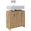 vidaXL Bathroom Sink Cabinet Artisan Oak 60x33x60 cm Engineered Wood
