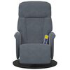 vidaXL Massage Recliner Chair Dark Grey 91 x 71 x 105 cm Velvet