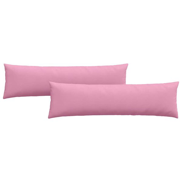 vidaXL Sofa Pillows 2 pcs Pink 145 x 40 cm Fabric