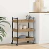 vidaXL Kitchen Trolley Artisan Oak 50 x 30 x 70 cm Engineered Wood