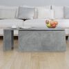 vidaXL Coffee Table Concrete Grey 150x50x35 cm Engineered Wood