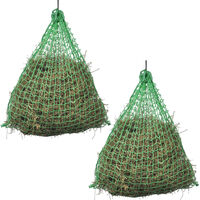 vidaXL Hay Nets 2 pcs Round 0.75x0.5 m PP