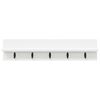 vidaXL Wall-Mounted Coat Rack White 80 x 10.5 x 18 cm Engineered wood