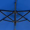 vidaXL Garden Parasol with LEDs and Steel Pole Azure Blue 225x225x212cm