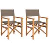 vidaXL Director Chair 100% Polyester Solid-Teak