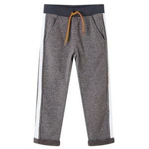 vidaXL Kids'Sweatpants Dark Grey Melange 116