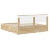 vidaXL Bed Frame with Drawer Sonoma Oak 180 x 200 cm Engineered Wood