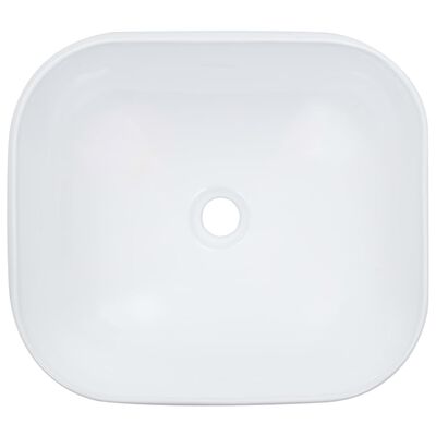 vidaXL Wash Basin 44.5x39.5x14.5 cm Ceramic White