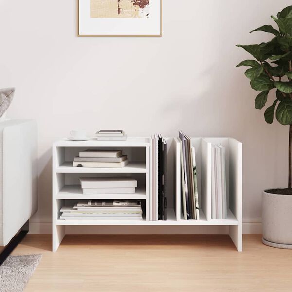 vidaXL Record Cabinet White 78.5 x 35 x 45 cm Engineered Wood
