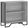vidaXL Bookcase Grey Sonoma 80x31x74.5 cm Engineered Wood