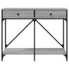 vidaXL Console Table Grey Sonoma 100x39x78.5 cm Engineered Wood