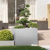 vidaXL Planter 100x100x80 cm Galvanised Steel