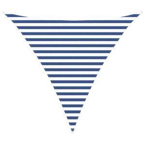 vidaXL Sun Shade Sail Blue and White 3 x 3 x 3 m 100% Polyester Oxford