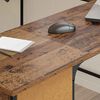 vidaXL Desk Old Wood 141 x 141 x 75 cm Engineered Wood