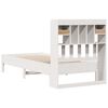 vidaXL Bookcase Bed without Mattress White 90x200 cm Solid Wood Pine