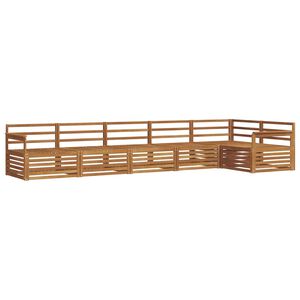 vidaXL Outdoor Sofa Set 6 pcs Natural Solid Acacia Wood