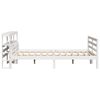 vidaXL Bed Frame with Headboard without Mattress White 140x200 cm