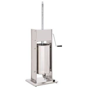 vidaXL Manual Sausage Stuffer Silver 15 L Stainless Steel