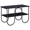vidaXL TV Stand 80 x 40 x 50 cm Black Oak Engineered Wood