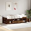 vidaXL Daybed with Drawers without Mattress Smoked Oak 90x190 cm Single