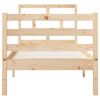vidaXL Bed Frame without Mattress 75x190 cm Small Single Small Single Solid Wood