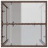 vidaXL Outdoor Bar Table Brown 70x70x110 cm Poly Rattan