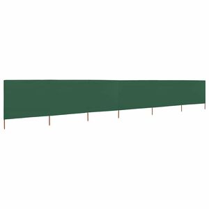 vidaXL 6-panel Wind Screen Fabric 800x80 cm Green