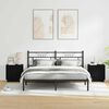 vidaXL Bedside Cabinet 2 pcs Black 44 x 34.5 x 45 cm Engineered Wood