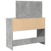 vidaXL Dressing Table with LED Concrete Grey 100x40x120 cm