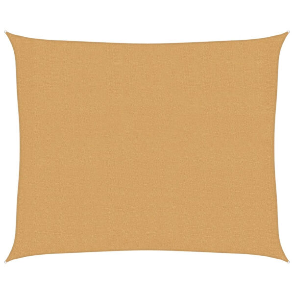 vidaXL Sunshade Sail 160 g/m&sup2; Rectangular Sand 2.5x3 m HDPE