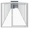 vidaXL Chicken Cage with Run Anthracite 110x813x110 cm Galvanised Steel