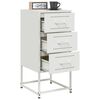 vidaXL Bedside Cabinets 2 pcs White 36x39x78 cm Steel