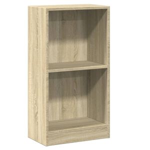 vidaXL Bookcase Sonoma Oak 40x24x75 cm Engineered Wood