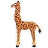 vidaXL Standing Plush Toy Giraffe Brown and Yellow XXL