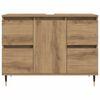 vidaXL Bathroom Cabinet Artisan Oak 80x33x60 cm Engineered Wood