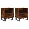 vidaXL Bedside Cabinets 2 pcs Smoked Oak 40x35x47.5 cm Engineered Wood