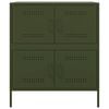 vidaXL Sideboard Olive Green 68x39x79 cm Steel