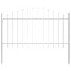 vidaXL Garden Fence White 850 x 100 cm