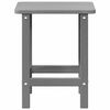vidaXL Adirondack Side Table Light grey 38 x 38 x 46 cm HDPE