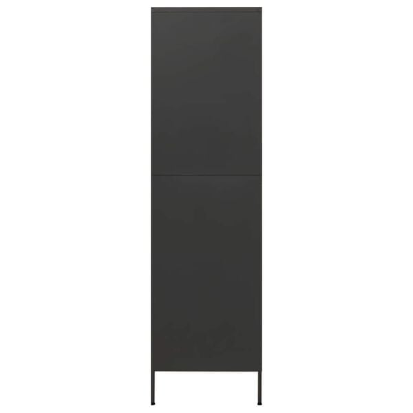 vidaXL Wardrobe Anthracite 90x50x180 cm Steel