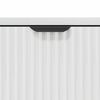 vidaXL Sideboard High gloss white 79.5 x 33 x 82 cm Engineered wood