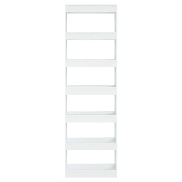 vidaXL Book Cabinet/Room Divider White 60x30x198 cm