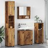 vidaXL Bathroom Furniture Set 4 pcs Old Wood Engineered wood & Metal