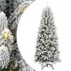 vidaXL Artificial Christmas Tree with 300 LEDs with Stand White 240 cm